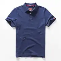 Polos d'été pour hommes chemises en coton à manches courtes lettre brodée emblème chemise Simple pour homme taille M-3XL BP6900 1
