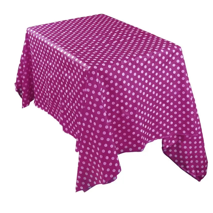 

2018 NEW Waterproof Plastic Tablecovers Table Cloth Cover Party Catering Events Tableware Free Shipping DE19