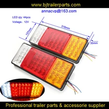 12 В 44LED, пара 2x задние фонари лодка прицеп UTE Camper грузовик фургонный катафон