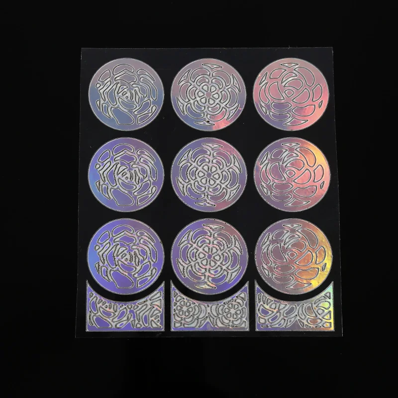 

Portable Fashion Stencil Reusable Manicure 24 PCs Nail Stickers Nail Salon Parts Hollow Stickers Stencils Template