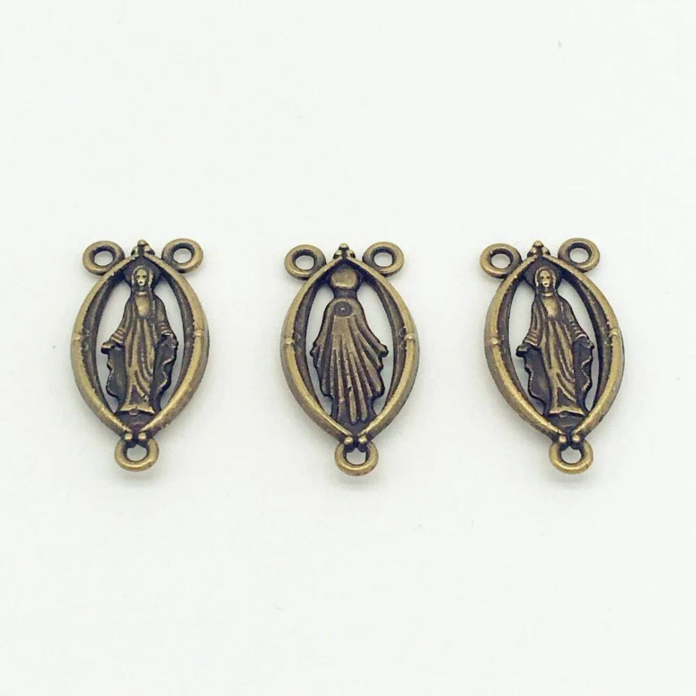 10 pcs/lot vintage Virgin Mary Charms Metal Mary Pendants For DIY