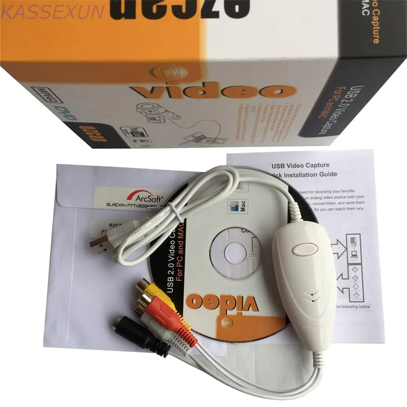 USB2.0 видео Аудио карты захвата для Оконные рамы и Mac OS, высокое качество, преобразование аналогового видео аудио цифровой с профессиональным мягкие
