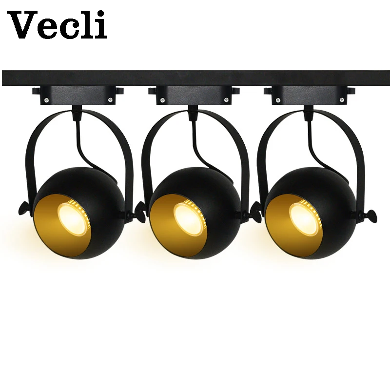 

Retro commercial decorative lighting clothing store shop cafe bar home lampara led ceiling lamp shade track light rail spotlight