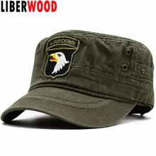 LIBERWOOD 101ST воздушно-десантная дивизия Кричащие Орлы, кепки, шапки, ВВС США, бейсбольные кепки для мужчин и женщин, хлопковая кепка с плоским верхом