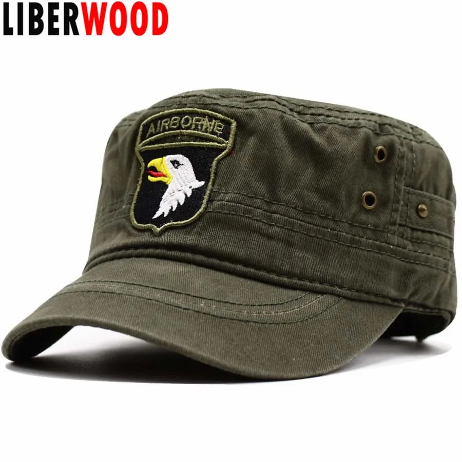 Бейсболка LIBERWOOD 101ST Мужская/Женская хлопок плоская кепка кричащие орлы спецназ