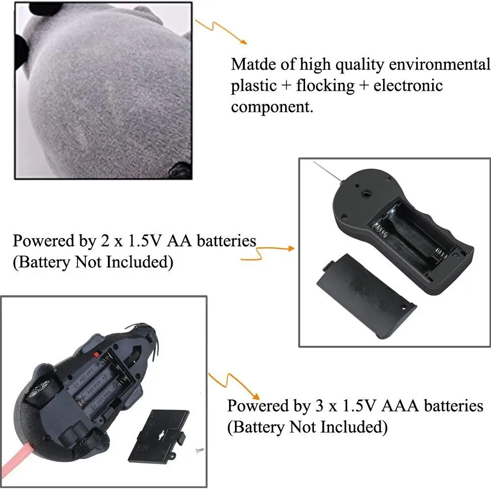 Беспроводной пульт дистанционного управления Поддельные Мыши Крысы радиоуправляемые игрушечные рации шутка страшные трюки жуки для вечерние кошки и щенка забавная игрушка