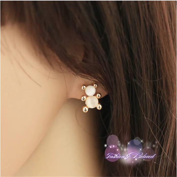 

a141 Metal cute animal style crystal atmosphere cartoon series super durable look girl series ear studs