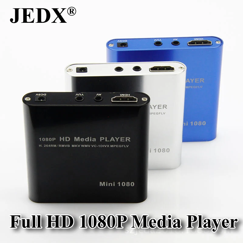 JEDX HD media player MP021 Portable HDD media player 1080P USB video