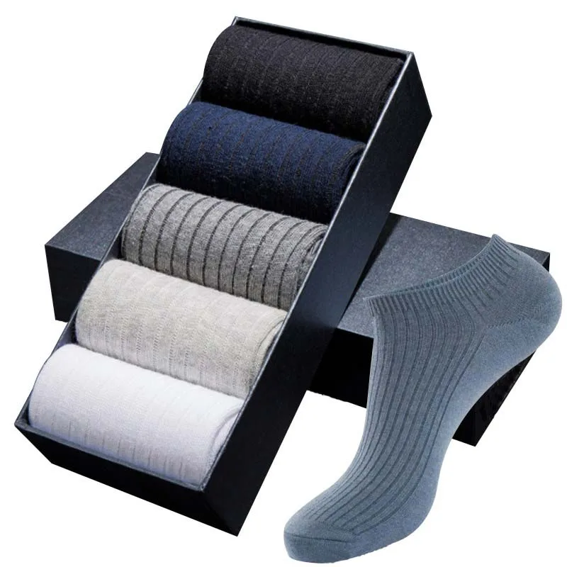 

2019 New High-grade stripes cotton casual boat ship best quality men's working OL socks 20pcs=10pair/lot