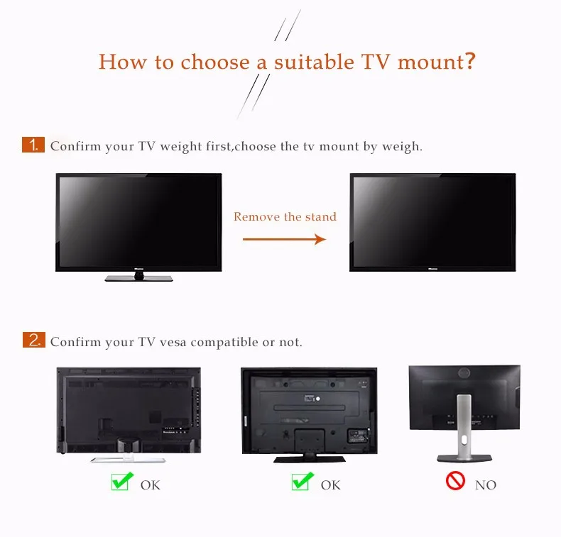 Universal LCD LED TV  Wall Mount PC Monitor TV Holder Rotated TV Wall Bracket Tilt Swivel Plasma TV Wall Holder