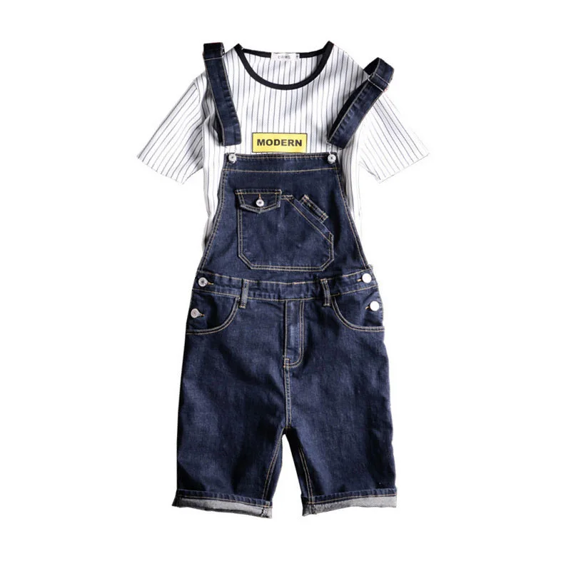 

2018 New Male Denim Jumpsuit Short Blue Denim Overalls Men Shorts Suspender jean shorts Bermuda Masculina Size S-XXL 3XL 4XL 5XL