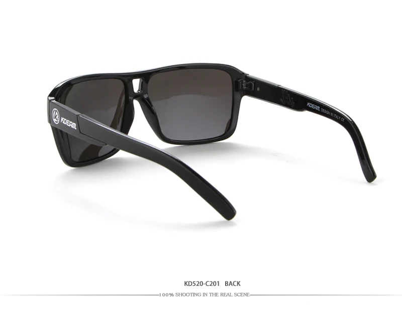 KDEAM очки поляроидные Для мужчин Спорт Очки с футляр Квадратные Солнцезащитные очки для женщин бренд Вождение поляризованные очки открытые