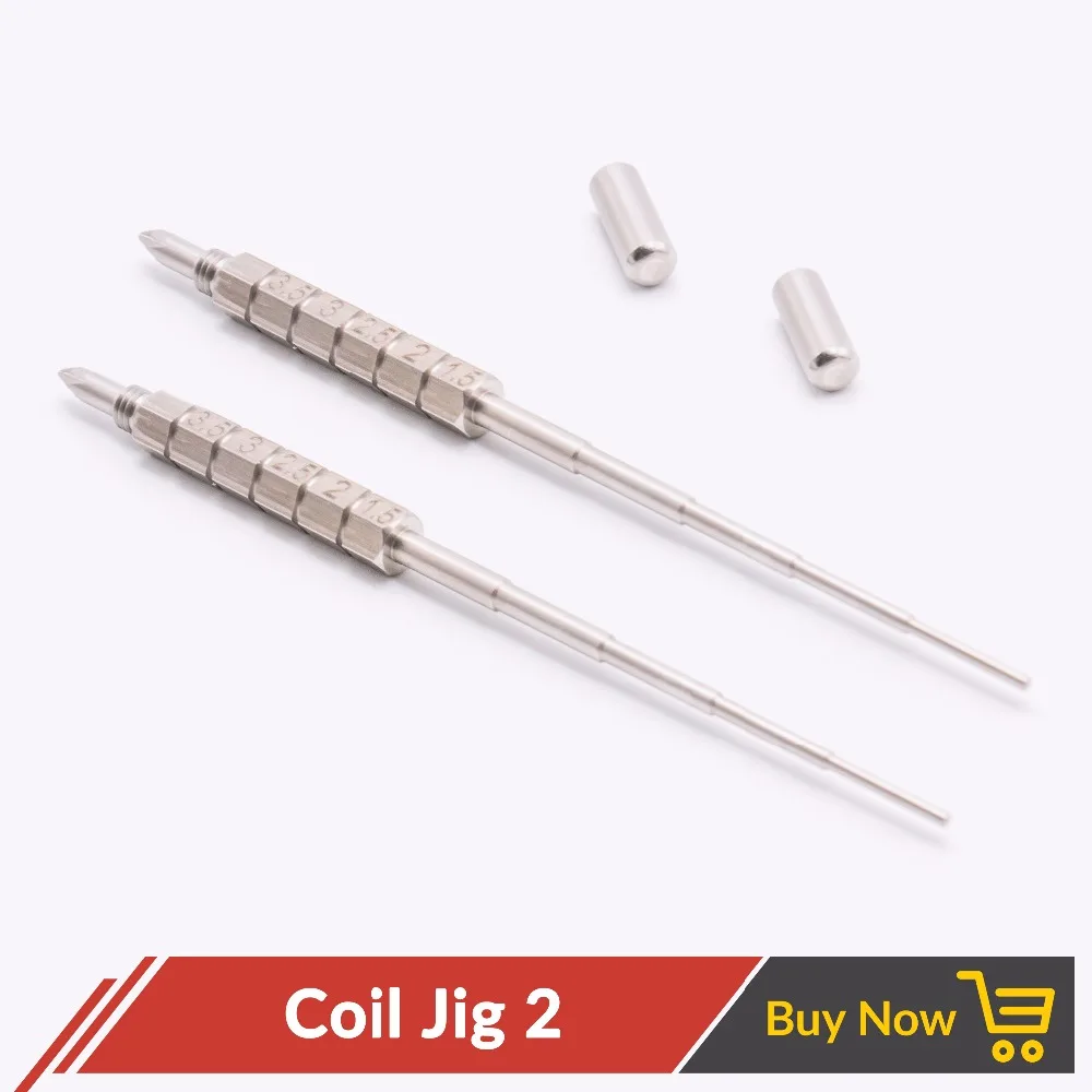 

Quartz Banger 50pcs/lot 2 in 1 DIY Micro Coil Jig Tool with Screwdriver for Heating Coil Wire Rebuilding Vaper Wrapping RDA RTA
