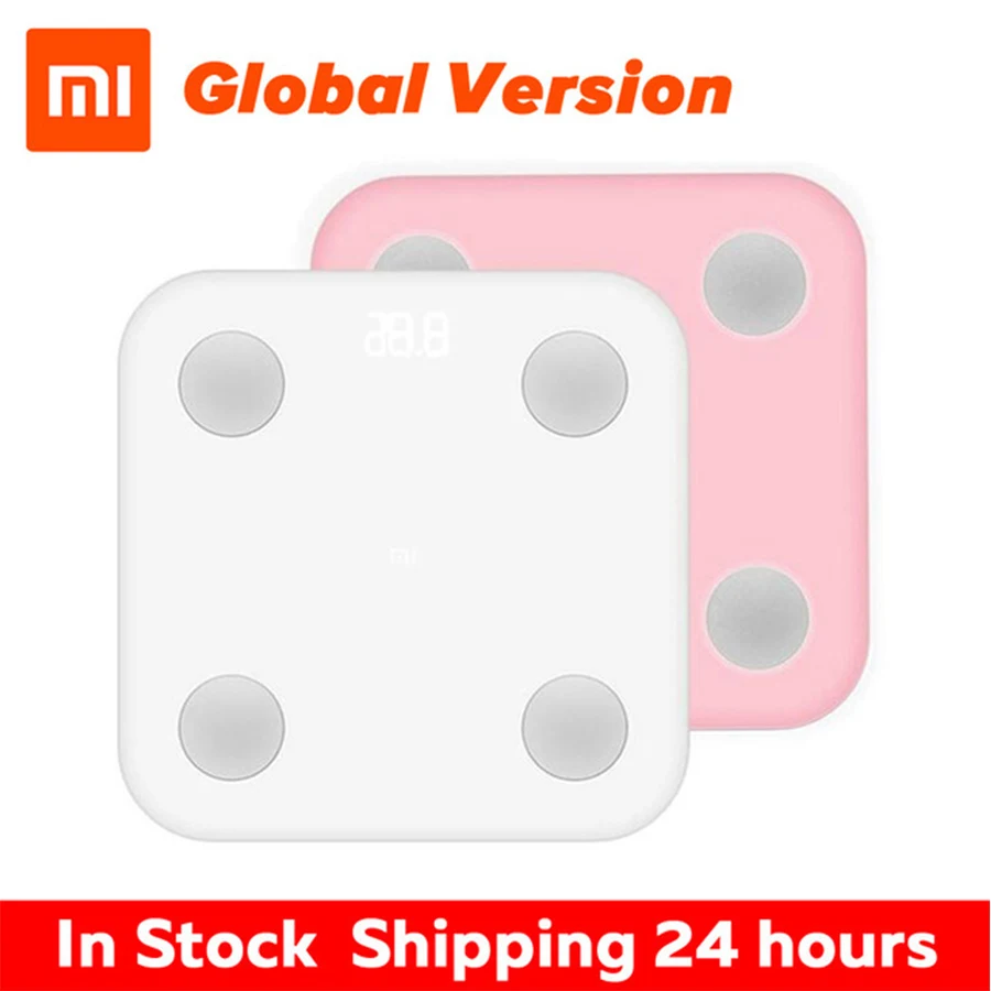 

Original Xiaomi Smart Body Fat Scale Mifit APP Body Composition Monitor With LED Display Hidden And Big Feet Pad