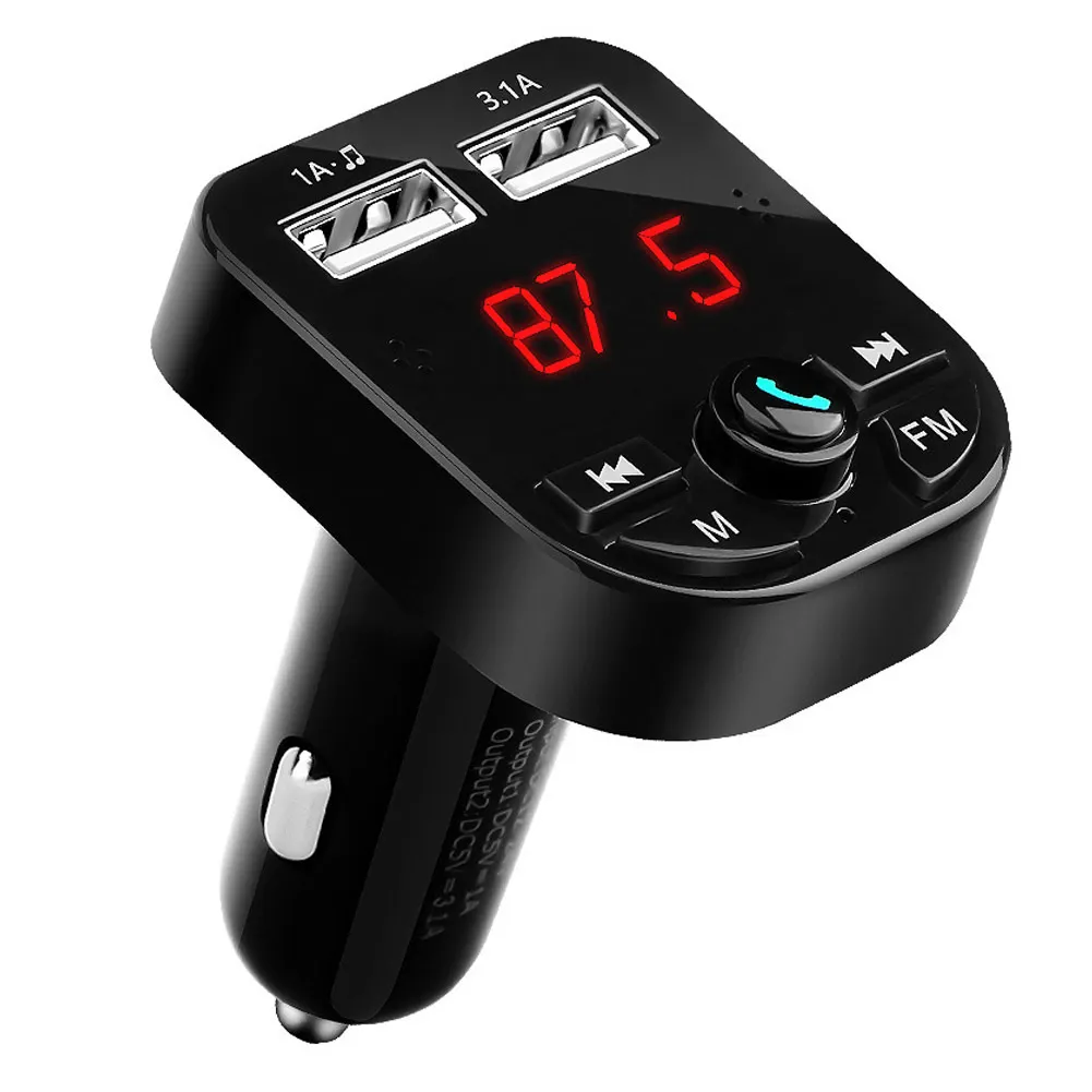Автомобильный MP3-плеер Bluetooth USB зарядное устройство fm-передатчик беспроводной радио адаптер MP3-плеер громкой связи автомобильные аксессуары