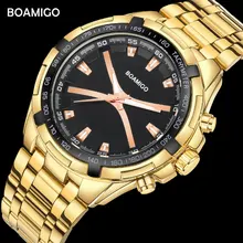 Bomigo-montre-bracelet pour hommes, de marque, à Quartz, de sport, de luxe, bracelet en acier