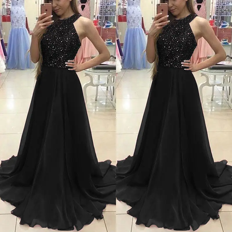 

2018 Summer New Style Fashion Casual Women Lace Formal Dress Wedding Ball Gown Party Prom Bridesmaid