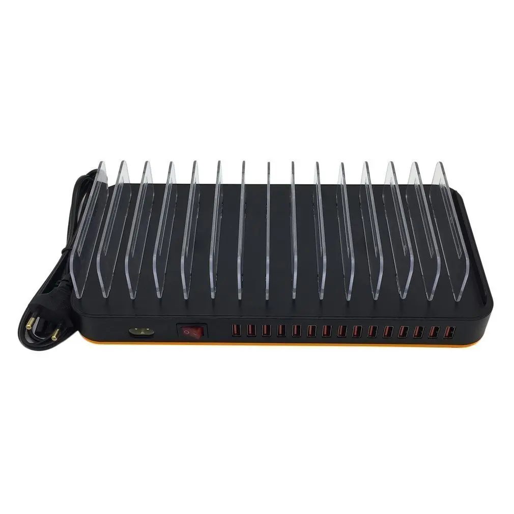 

Portable Smart USB Phone Fast Charging Station Hub Stand 15 Port 5V 20A Household Charger for Tablets Smartphones