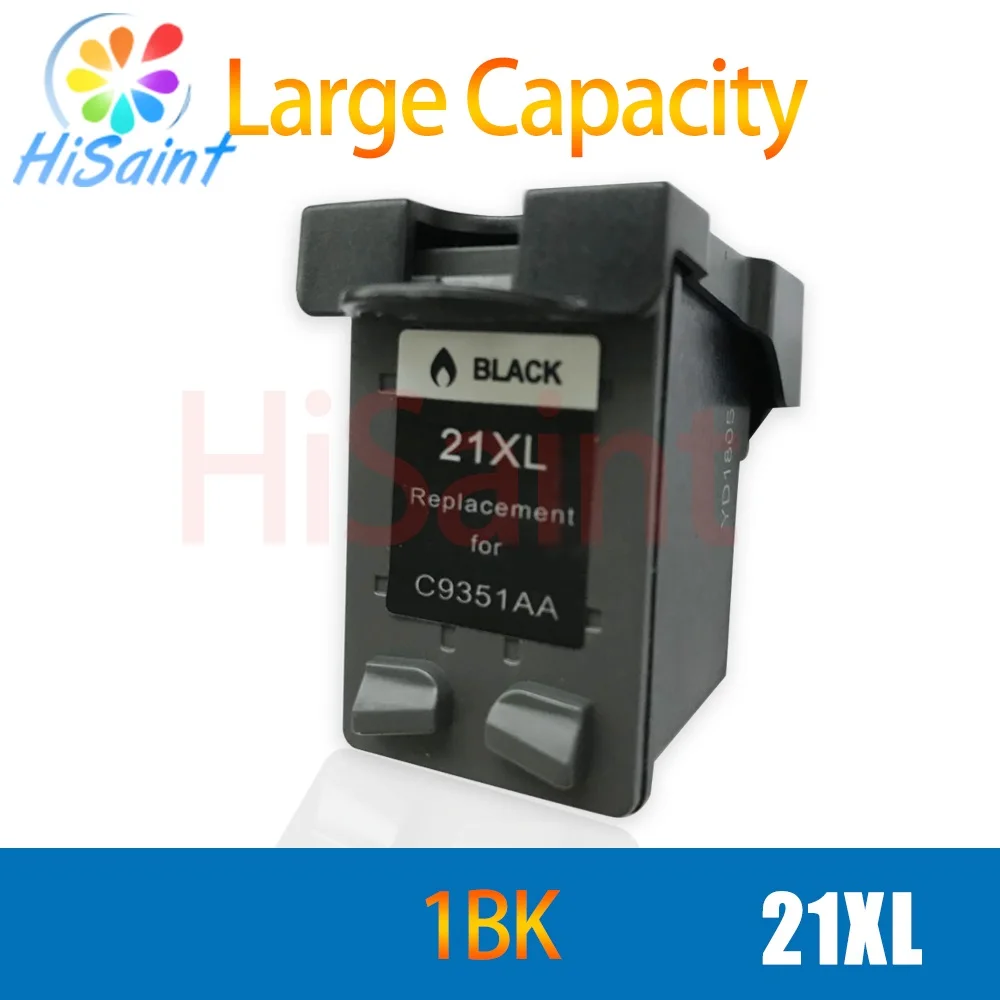 Чернила hisaint картридж для HP 21XL C9351A 1402 1406 1408 1410 D1360 D1460 струйный принтер бесплатная