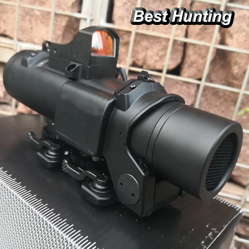 Тактический прицел Быстрый Съемная 1X 4X двойного назначения Сфера с Мини Red Dot для