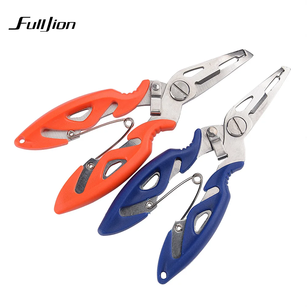 

Fulljion Multifunctional Fishing Pliers Fish Grips Use Scissors Line Cutter Hook Remover Folding Stainless Steel Tackle Tools