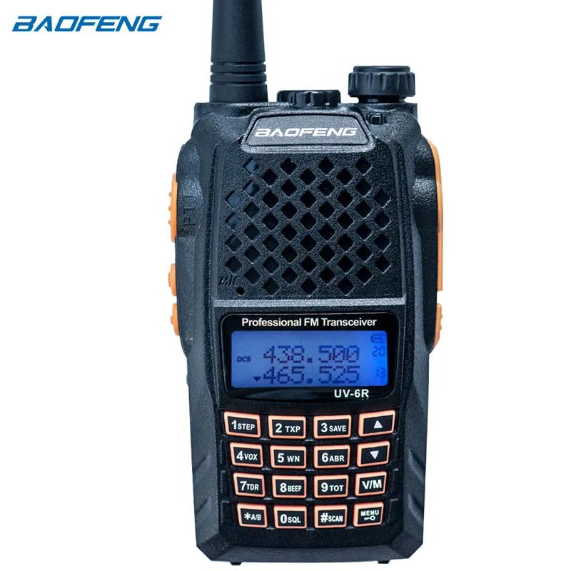 Baofeng UV-6R портативная рация Professional CB радио двухчастотный 128CH ЖК-дисплей беспроводной baofeng UV6R портативный радио