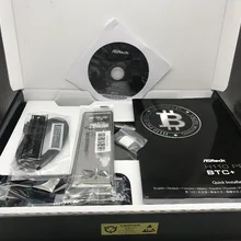 В коробке ASRock technology H110 PRO BTC+ H110 горная Плата Поддержка 13 видеокарт, DDR4 32G Лучшая горная материнская плата
