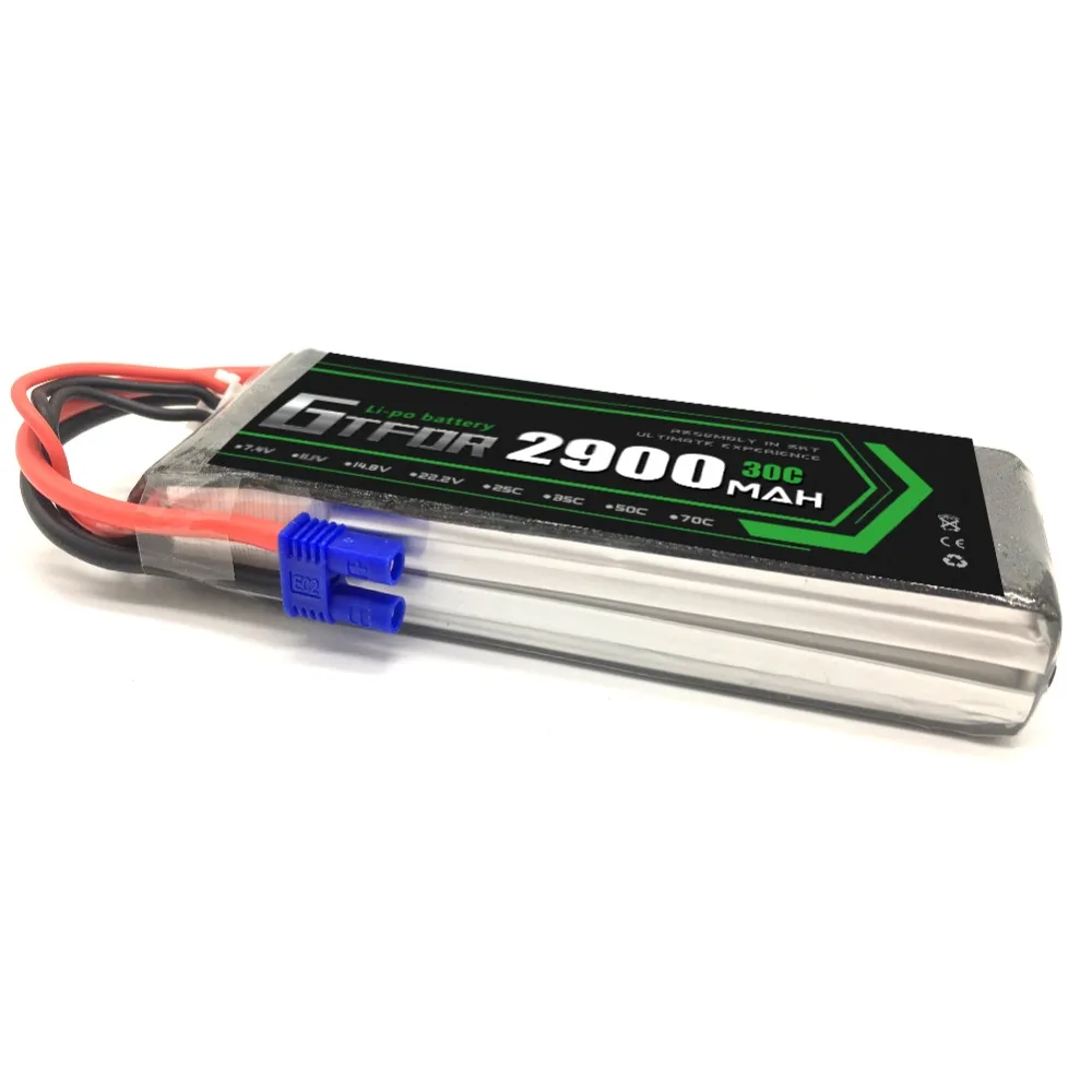 GTFDR 7,4 V 2S 2900mah 30C ec2 разъем для lipo hubsan h501s Hubsan X4 запасные части для замены аккумуляторной батареи