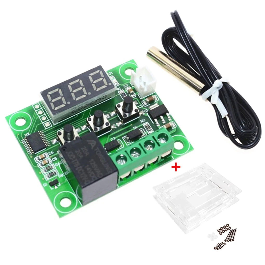 

W1209 12V DC Digital LCD Thermostat Temperature Control Switch Sensor Module With Case