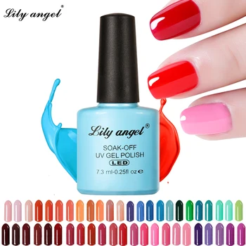 

LILY ANGEL Nail Art Design Manicure 110 Color 7.3Ml Soak Off Enamel New Gel Polish LED UV Gel Nail Polish Lacquer 1-38