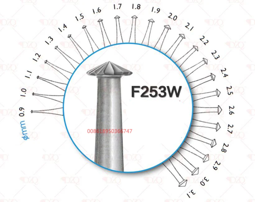 

jewelry setting burs 6pcs bearing cutter stone diamond setting jewelry making tools F253w