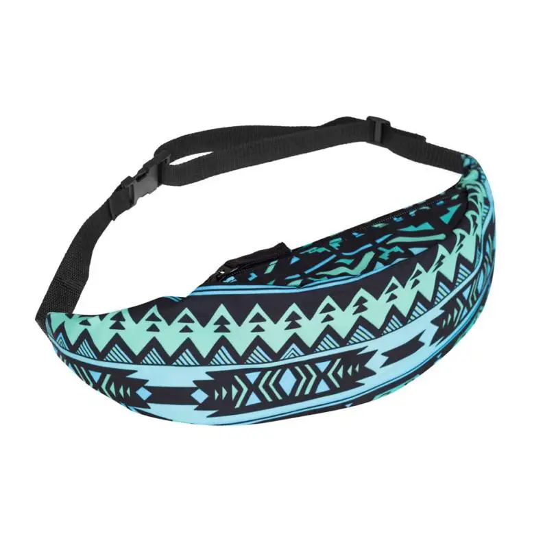 

2019 Summer style For boys and girls fashion adjustable length 3D geometry Printed casual Fanny packs Money Belt Waist Bag #cz