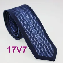 YIBEI coahella галстуки темно-синий тонкий галстук Окаймленный с синими геометрическими вертикальными галстуки в полоску красивый человек 6 см галстук жаккард