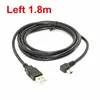 USB 2.0 Male to Mini USB B Type 5pin Male Left & Right Angled 90 Degree Data Charging Cable 6ft/1.8m ► Photo 1/2