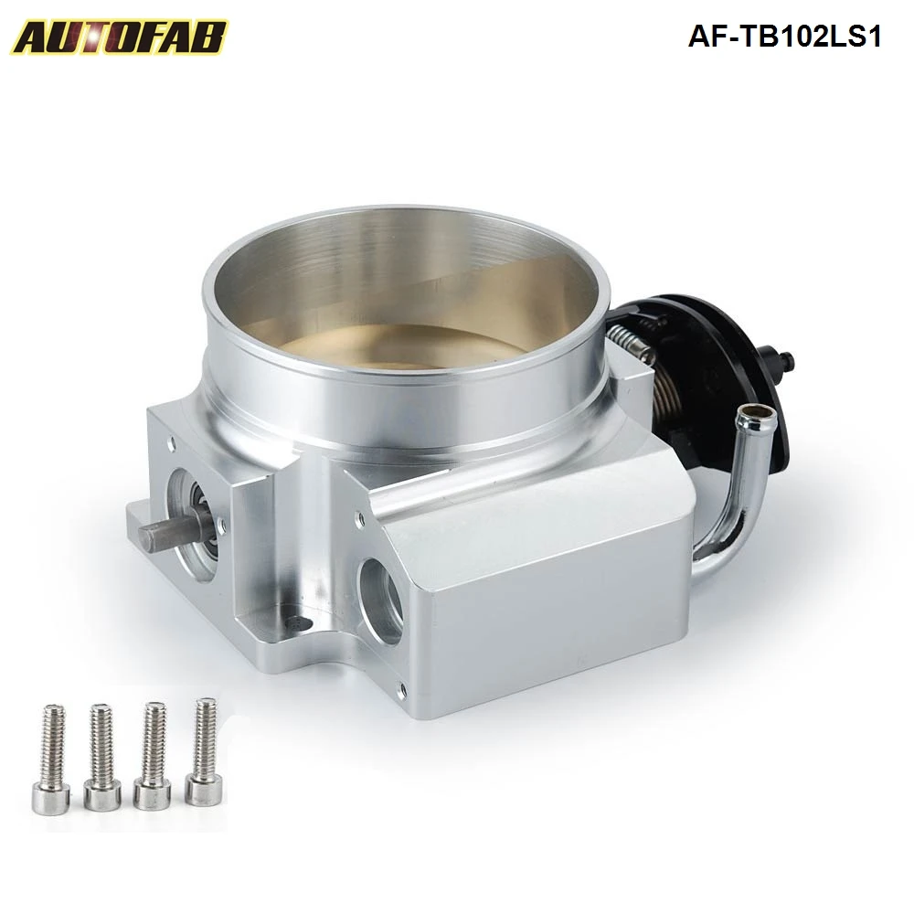 For GM 3 LS1 LS2 LS3 LS6 LS7 LSX CNC Aluminum 102MM Throttle Body 4 Bolt AF-TB102LS1