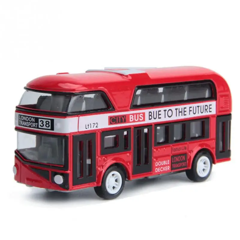 

Alloy Car Model Pull Back Alloy Children Car 1:43 Simulation London Double Decker Bus
