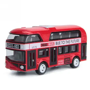 

Alloy Car Model Pull Back Alloy Children Car 1:43 Simulation London Double Decker Bus