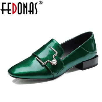

FEDONAS Women Pumps Low Heels Shoes Woman Buckles Eleganet Party Pumps Female Spring Autumn Wedding Party Shoes Comfort Pumps