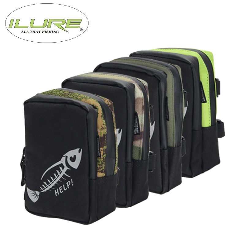 

iLure 1000D Oxford cloth waterproof multifunctional 17.4*13.5*7 cm carp fishing equipment bag roll lure tool fishing bag