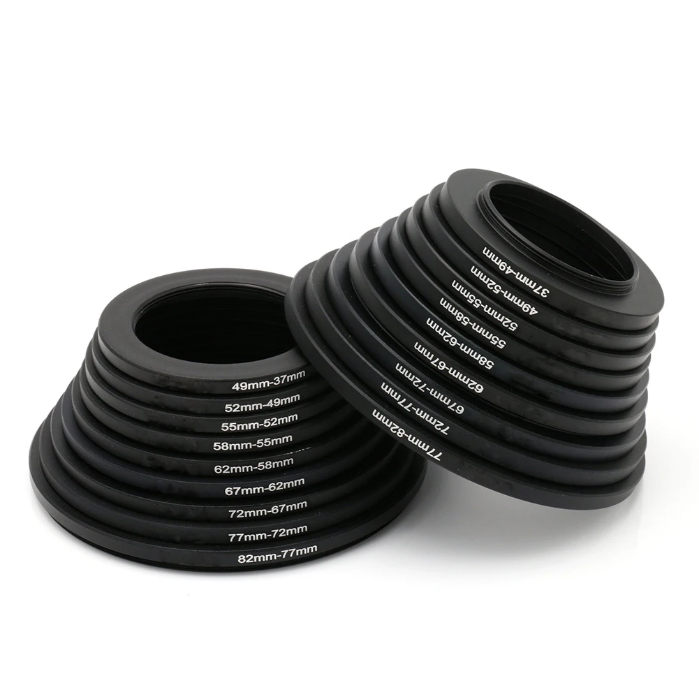 

18Pcs Lens Adapter Filter Step Up + Step Down Rings Set 37mm-82mm + 82mm-37mm