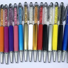 ULIFART Crystal 2 в 1 тонкий емкостный стилус и шариковая ручка, черная чернильная шариковая ручка-стилус для сенсорных экранов iPhone 7 8 Plus X