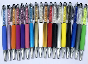 

ULIFART Crystal 2 in 1 Slim Capacitive Stylus &Ballpoint Pen, Black Ink Ballpoint Pen Stylus for Touch Screens iPhone 7 8 Plus X