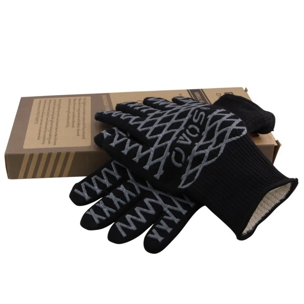 

1 Pair/SET Safe BBQ Gloves Extreme Heat Resistant BBQ Forearm Protection Grilling Gloves Grill