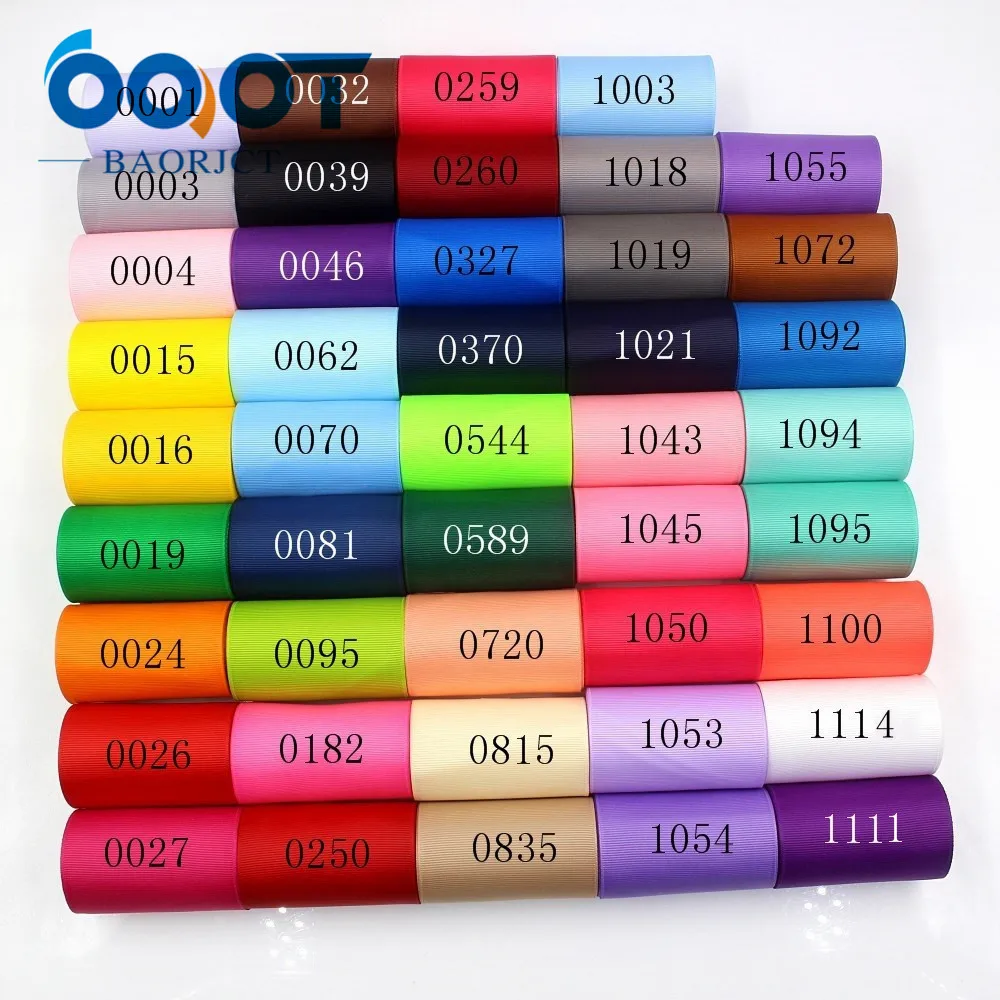 OOOT BAORJCT 181107-L75mm,75mm 10yards Solid Color Ribbons Thermal transfer Printed grosgrain,DIY Clothing handmade materials