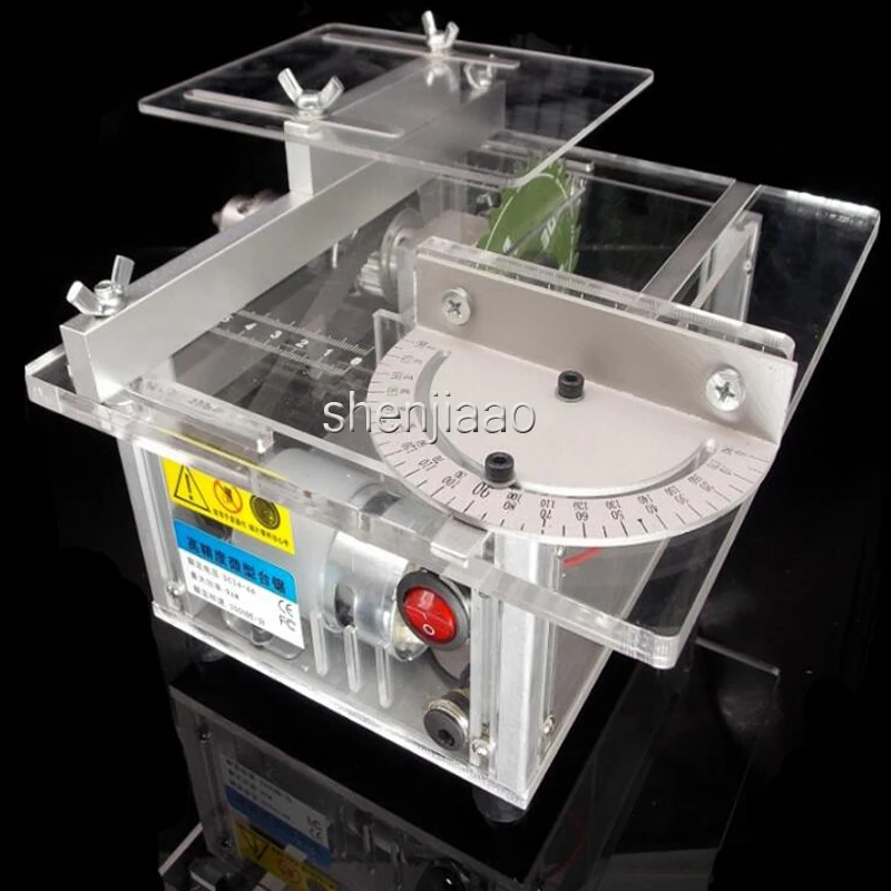 DC12-24V Multifunctional Mini Table Hand Saw Woodworking Lathe Spindle Electric Drill Grinder Polishing Door Model Slicing Saw