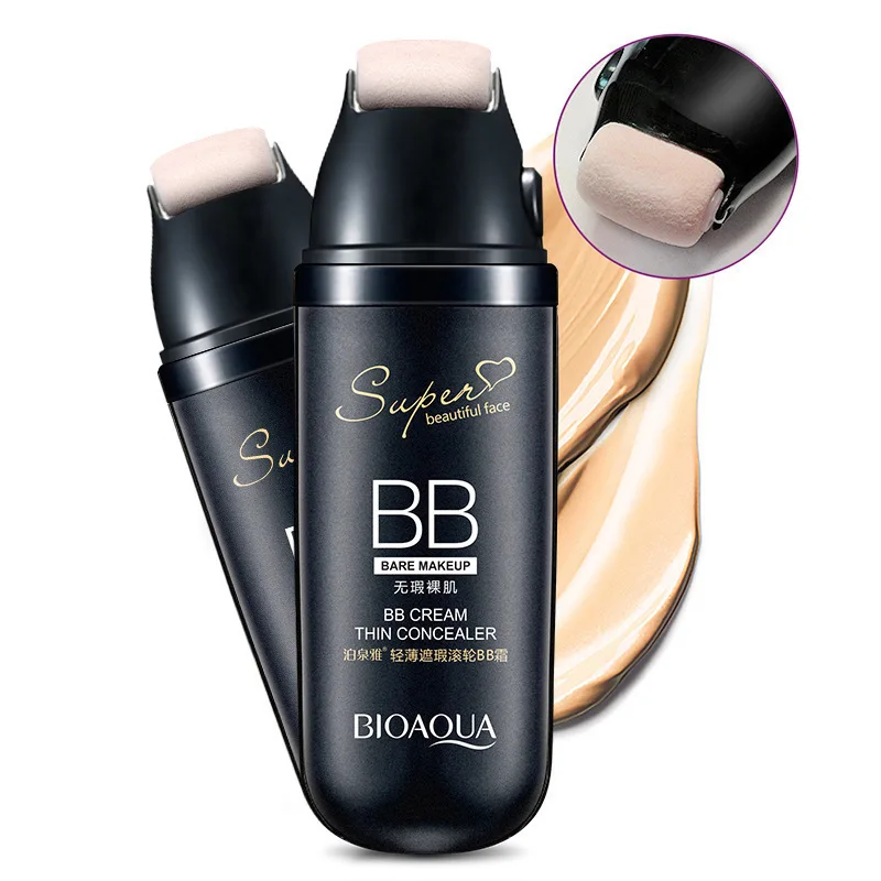 

BIOAQUA Brand Scrolling Liquid Cushion BB Cream Base Makeup Concealer Flawless Moisturizer Cosmetics Face Foundation Make Up CC