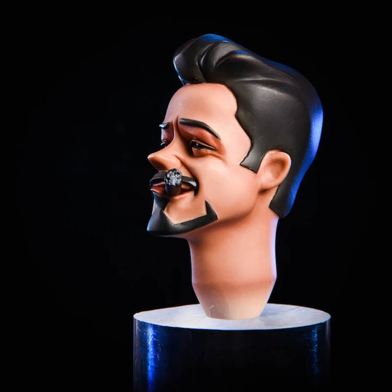 1//6 IRON MAN TONY STARK TESTA SCOLPIRE 6.0 per 12/" HOT TOYS PHICEN FIGURA MASCHILE