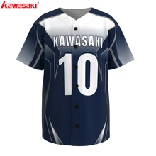 Кавасаки пользовательские моды красивый дизайн бейсбольные майки рубашка для Софтбола для мужчин женщин детская бейсбольная рубашка
