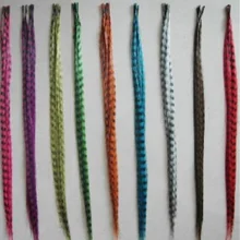 84 шт., хорошее качество, ювелирные изделия для волос, 12 цветов,, пучок, тонкий, гризли, петух, перо, волосы для наращивания с бусинами и крючком