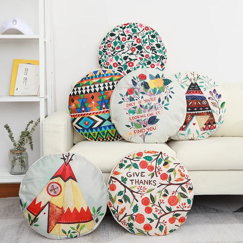 وسادة مستديرة الإضافية الأمريكية الرعوية جولة القطن الكتان فوتون وسادة Cov أريكة وسادة وسادة سيارة مكتب وسادة مسند الظهر 45 سنتيمتر وسادة مستديرة الإضافية الأمريكية الرعوية جولة القطن الكتان فوتون وسادة Cov أريكة وسادة وسادة سيارة مكتب وسادة مسند الظهر 45 سنتيمتر